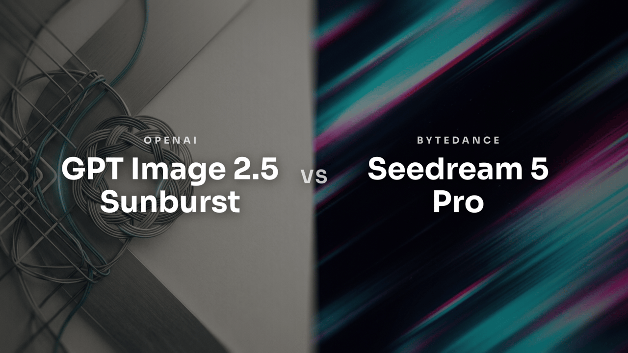 GPT Image 2.5 Sunburst a confronto con Seedream 5 Pro