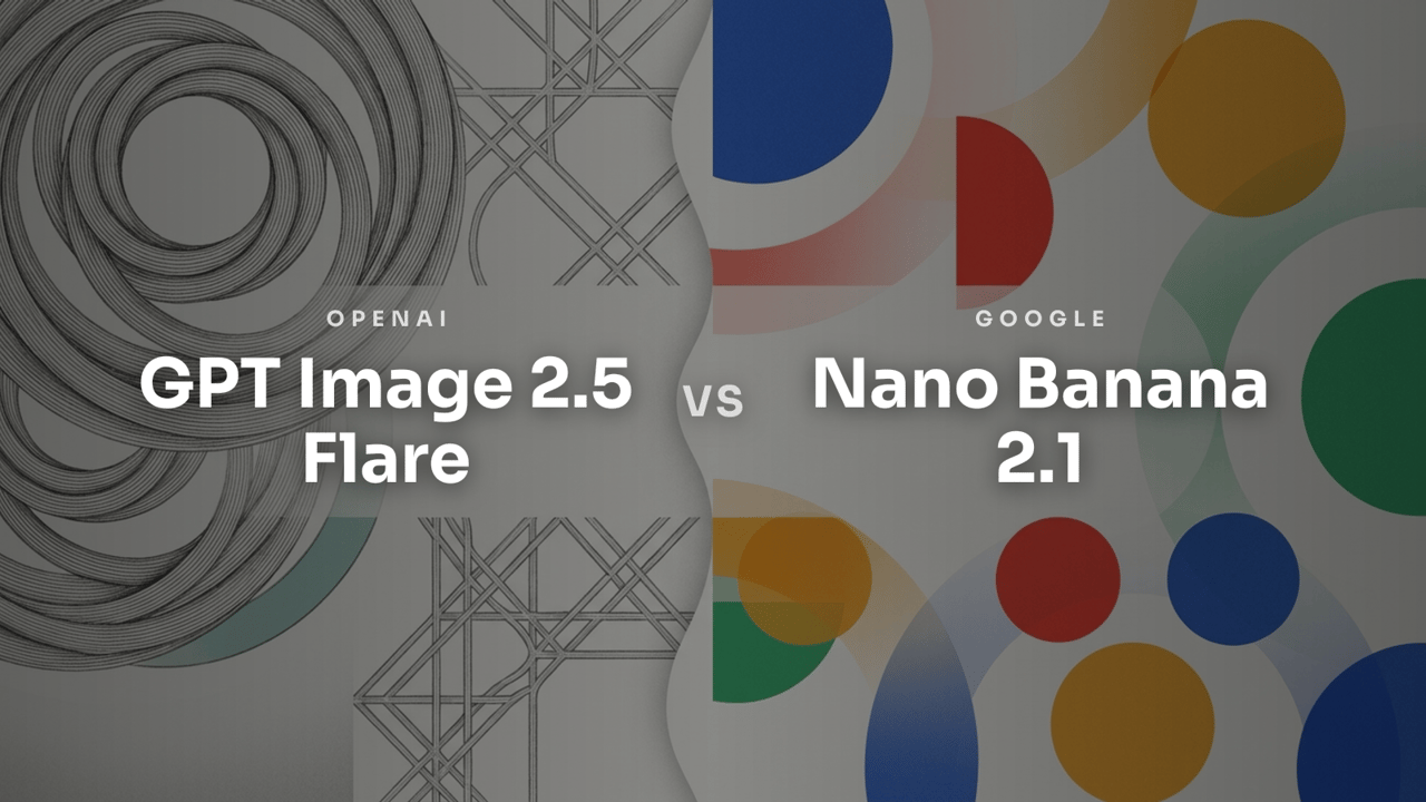 GPT Image 2.5 Flare versus Nano Banana 2.1