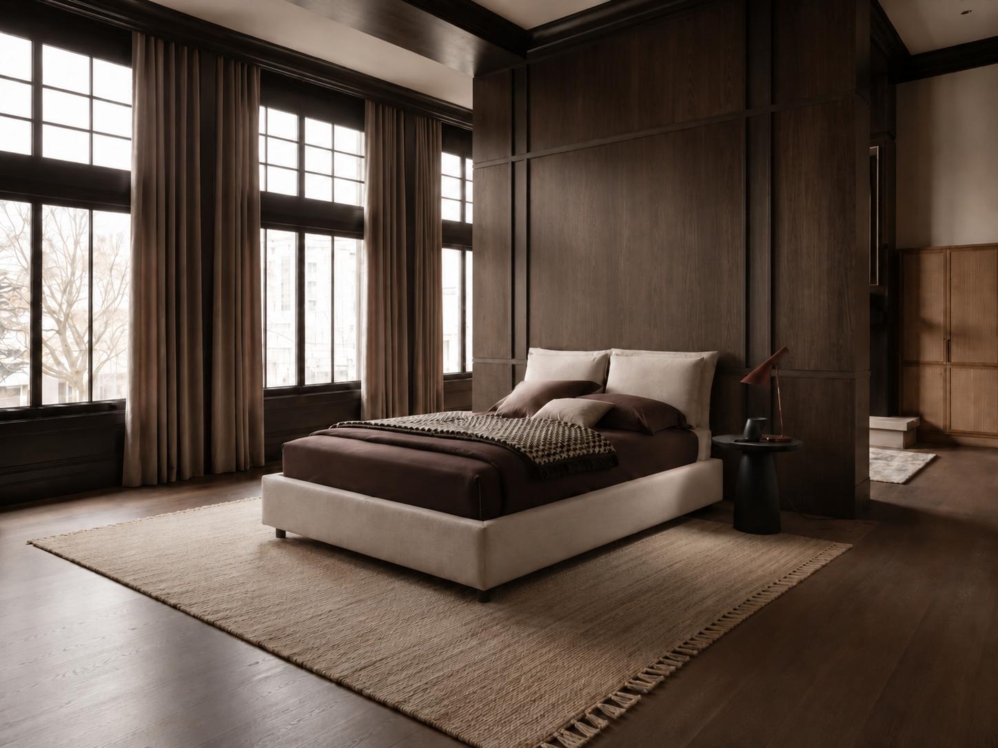 ELIMINARE I PANNELLI TESSILI DIETRO AL LETTO
