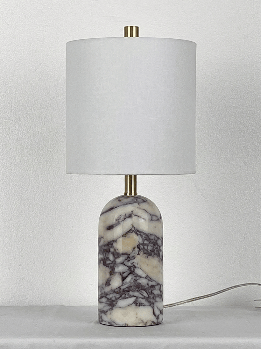 replace the marble color for the first image, to Calacatta Viola marble, using image 2 as refernece.