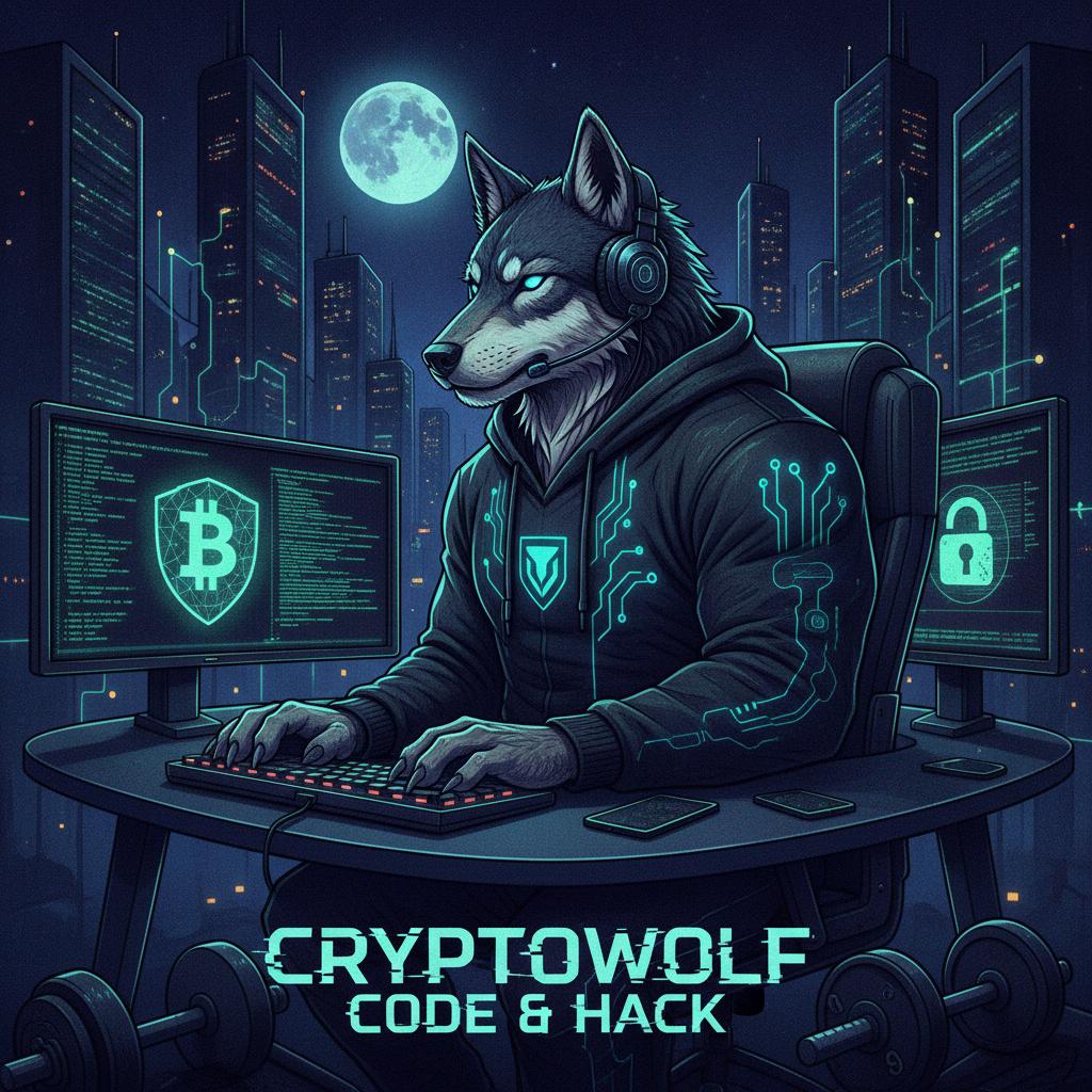 genera una foto profilo per github di uno appassionato di cripto, che gli piace allenarsi, è spesso un lupo solitario, gli piace hackerare e il coding