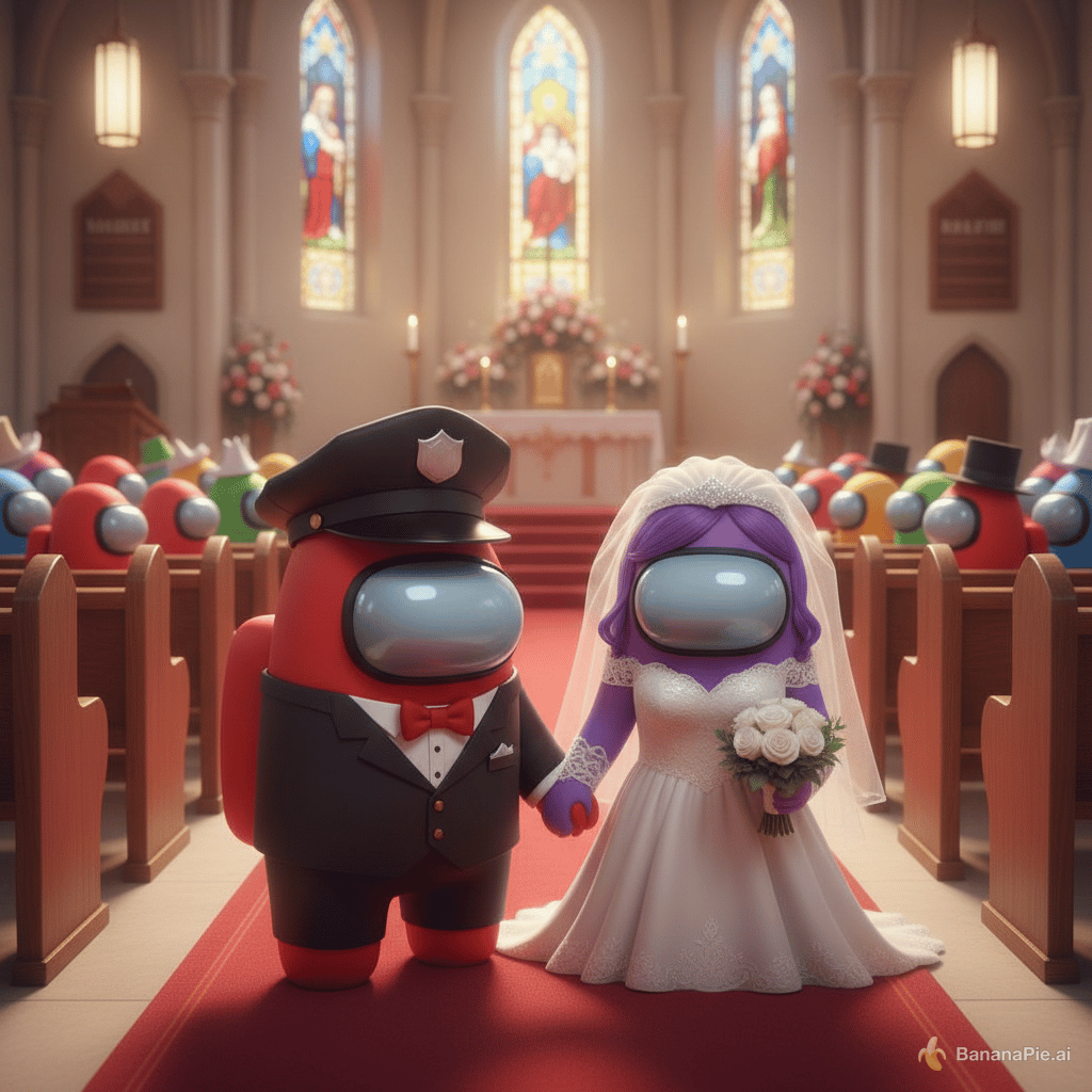 Makes it a wedding and the purple on is a girl the red one is a boy