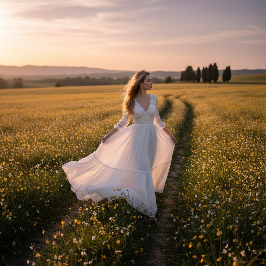 girl in white dress