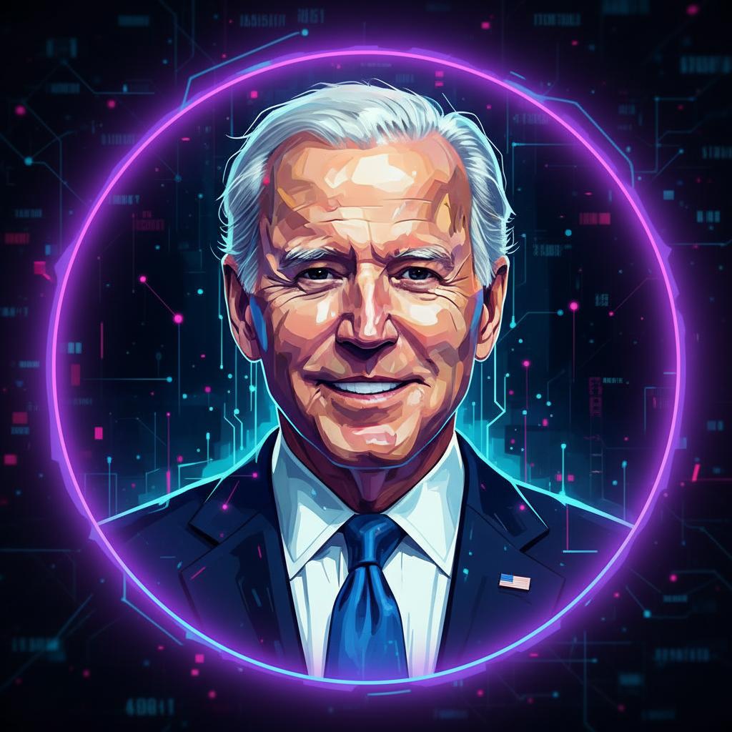 make me a image of jeo biden but make it look like ai