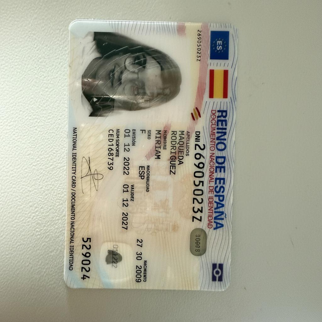 crea una imagen igual que la adjuntada sin cambiar nada solo el mes de la fecha de nacimiento por marzo (03) y el año de nacimiento por 2008. El resultado tiene que ser 27/03/2008. HAZLO MUY REALISTA QUE PAREZCAN LOS MISMOS NUMEROS.