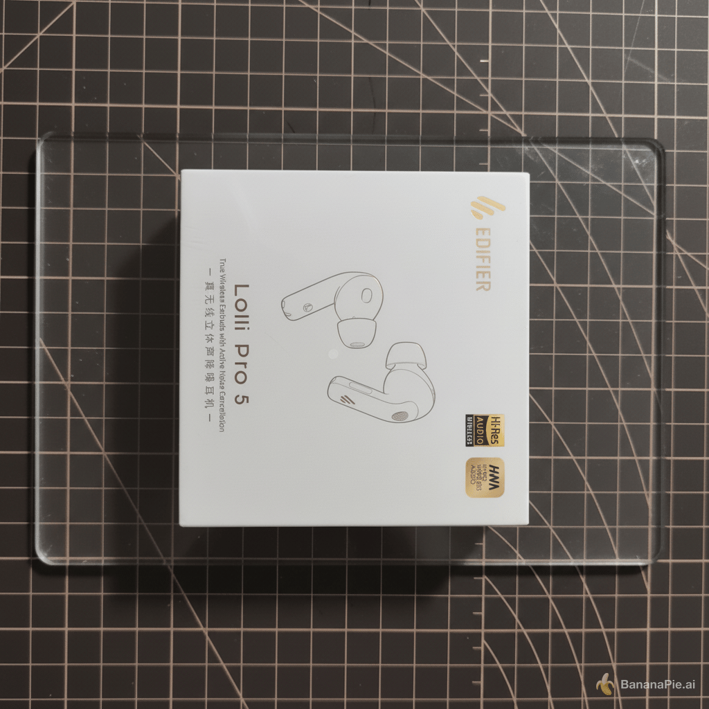 Put the goods on a transparent board.