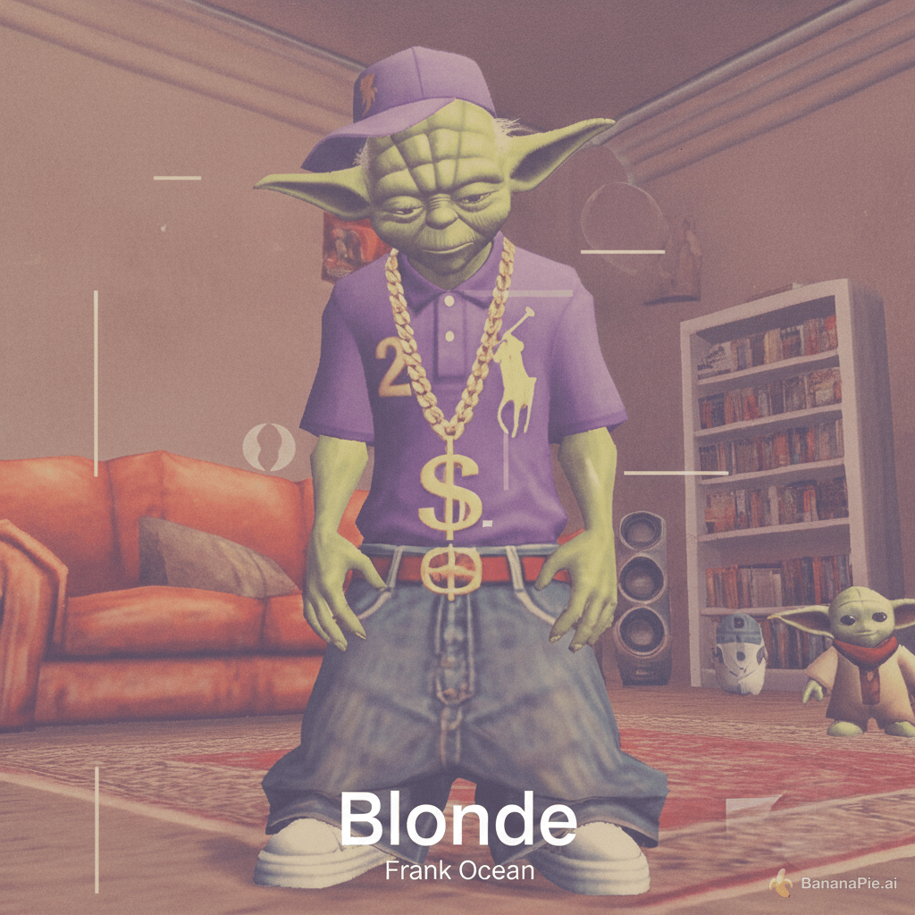 hazme esto como si fuera una cover del album blond de frank ocean