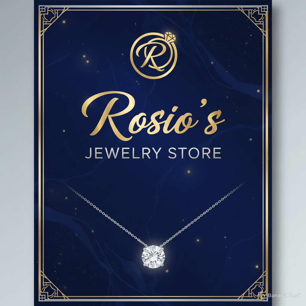 make me a poster that says Rosio's Jewelry Store