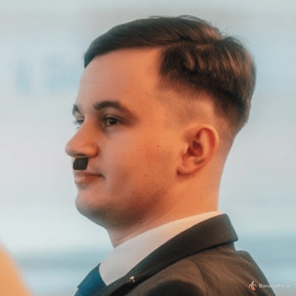 give him a Hitler bart