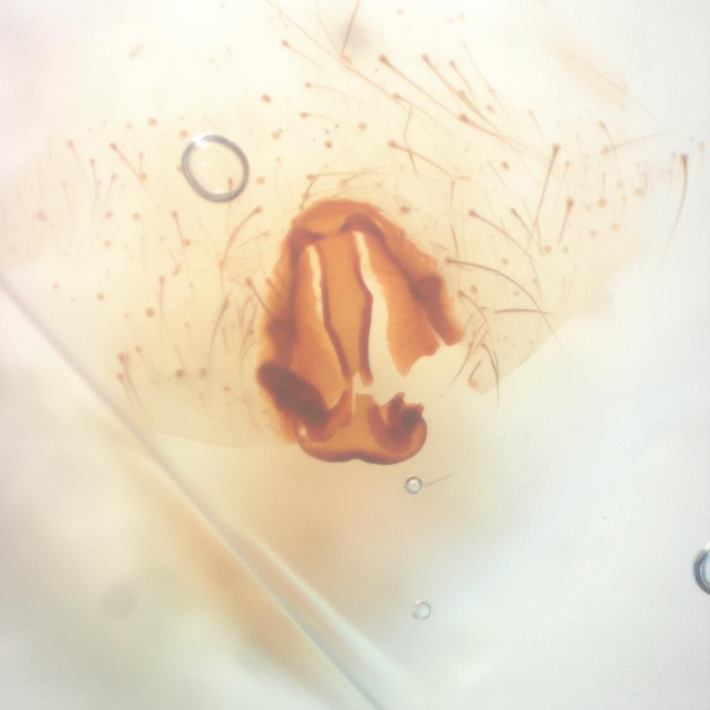 Tengo una imagen de la genitalia de una araña en portaobjetos.. Pero al montarla dicha estructura se partió un poco, por lo que mi pregunta es ¿siendo fiel a la imagen inicial, podrías recomponerla a su estado original?