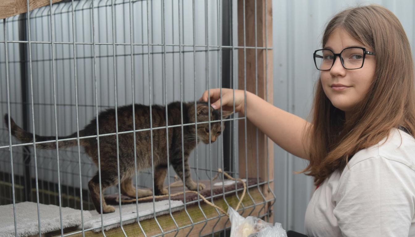 obrób zdjęcie i popraw jakość nie zmieniaj postaci ani kota ale ulepsz