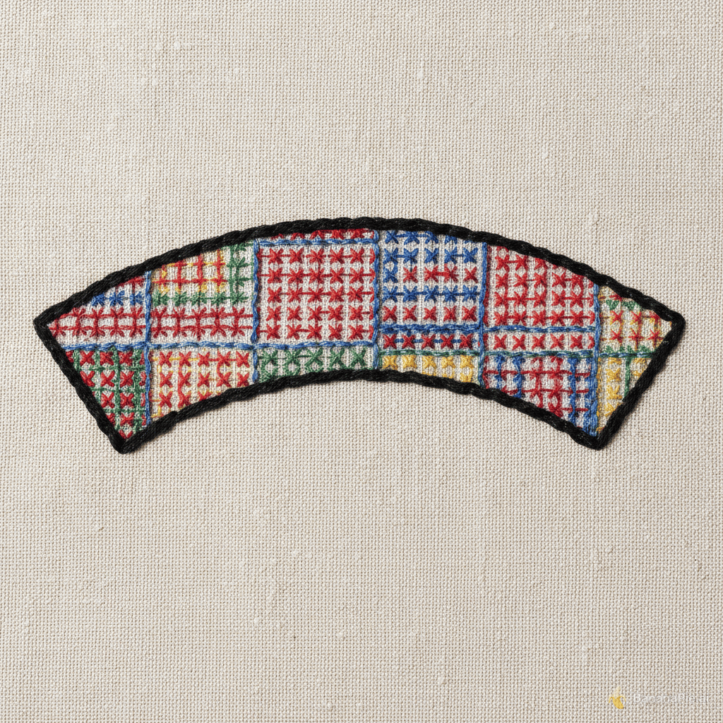 Make this image look embroided