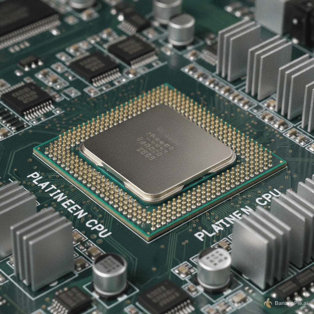 Platinen CPU hyperrealistic