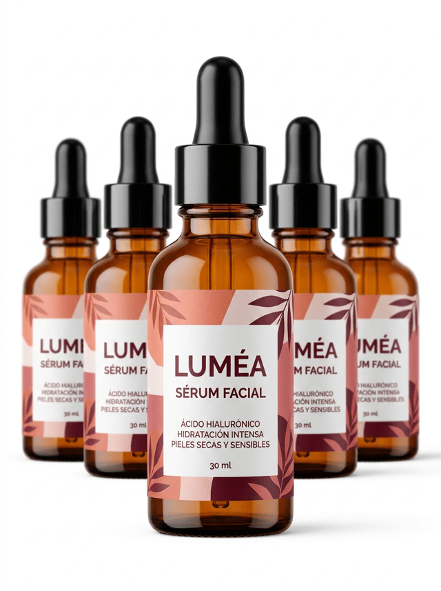 The label must look like a physical self-adhesive label applied onto the container, with visible edges and realistic material texture. It must NOT look like graphics printed directly onto the packaging.


Ultra-premium commercial packaging photography created for a premium self-adhesive label manufacturer, featuring a contemporary facial serum in an elegant amber glass bottle with a premium dropper cap.

The main glass bottle is perfectly centered in the foreground and dominates the composition. Three identical serum bottles are positioned directly behind it in a clean aligned formation, slightly out of focus to create elegant depth.

THE SELF-ADHESIVE LABEL MUST BE THE ABSOLUTE VISUAL PROTAGONIST OF THE IMAGE.

The purpose of the photograph is to showcase the exceptional visual result of a professionally printed premium self-adhesive label applied to a cosmetic glass container.

The front label must be large enough to clearly appreciate its design, perfectly centered on the bottle, completely visible and razor-sharp.

Contemporary premium skincare branding with a sophisticated but visually distinctive design.

Use a modern combination of soft coral, muted terracotta, warm pink and deep burgundy combined with clean white areas.

The design should feel current, elegant and creative rather than clinical or excessively minimalist.

Include a large contemporary botanical illustration integrated into the label design, using abstract leaves and organic shapes with a sophisticated editorial aesthetic.

Strong modern typography, excellent visual hierarchy, generous negative space and carefully balanced graphic elements.

The label should look like premium contemporary European cosmetic packaging.

All visible label text must be written in correct Spanish.

Use realistic wording such as:

LUMÉA

SÉRUM FACIAL

ÁCIDO HIALURÓNICO

HIDRATACIÓN INTENSA

PIELES SECAS Y SENSIBLES

30 ml

The label must look like a REAL PHYSICAL SELF-ADHESIVE LABEL applied onto the glass bottle.

Clearly visible label edges.

Realistic premium paper or film texture.

Perfect adhesion following the curved surface of the bottle.

The graphics must NOT look printed directly onto the glass.

A visible area of amber glass must remain around the label so the viewer immediately understands the relationship between the glass container and the adhesive label.

Elegant amber pharmaceutical-style cosmetic glass bottle with premium black dropper.

The transparency and warm amber tone of the glass must remain clearly visible.

Professional studio product photography.

PURE WHITE seamless background (#FFFFFF).

The background must be genuinely pure white, not beige, cream, warm gray or light gray.

Front view.

Centered composition.

Generous clean white space surrounding the bottles.

Three identical bottles aligned behind the main bottle, creating subtle depth without distracting from the foreground label.

Soft natural contact shadows only.

Controlled high-key studio lighting designed to reveal the transparency, thickness and reflections of the glass while maintaining perfect readability of the label.

The foreground label must be tack-sharp.

Hyper-realistic amber glass.

Ultra-sharp label details.

Realistic commercial packaging.

Premium contemporary European cosmetic design.

8K ultra-high definition.

Designed by a Pentawards-winning packaging designer.

NO bathroom setting.
NO flowers surrounding the product.
NO loose leaves.
NO stones.
NO towels.
NO wooden surface.
NO beige background.
NO gray background.
NO excessive minimalism.
NO generic beige cosmetic branding.
NO vintage design.
NO ornamental patterns.
NO arabesque graphics.
NO graphics printed directly onto the glass.
NO transparent label.
NO label hidden by reflections.
NO decorative props.
NO clutter.