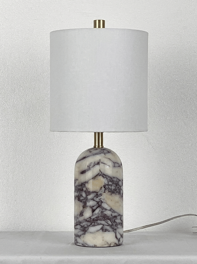 replace the marble color for the first image, to Calacatta Viola marble, using image 2 as refernece.