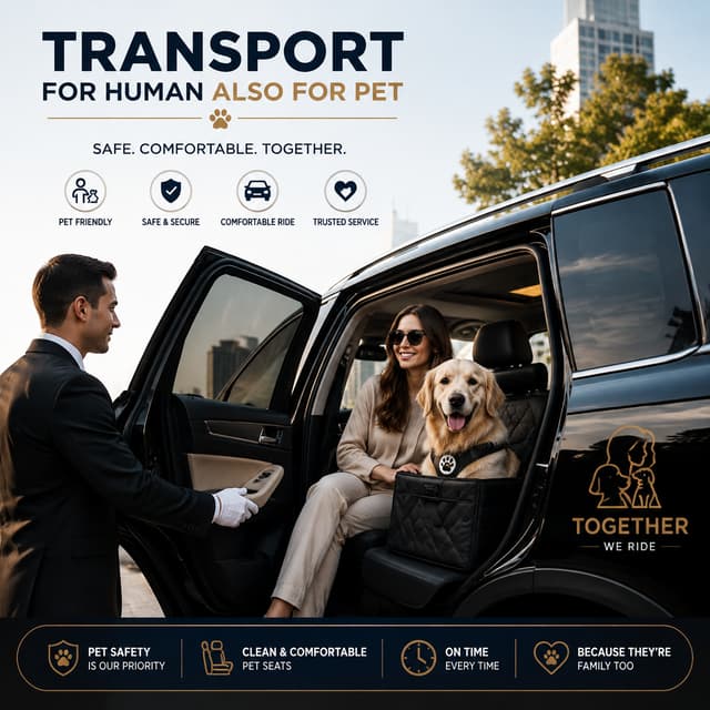 a new service rendered - transport for human also for pet