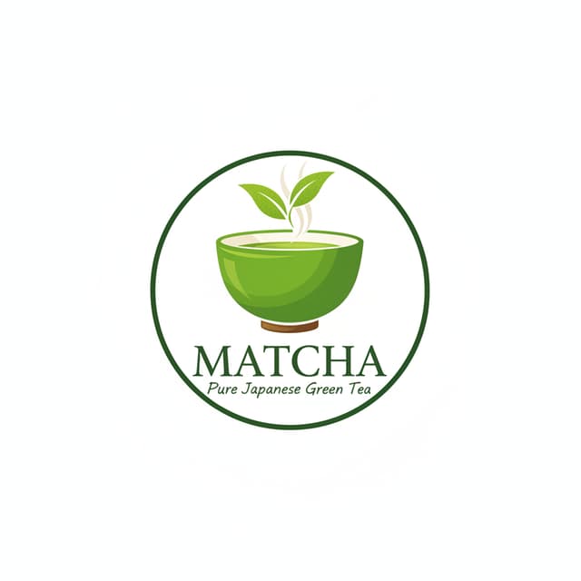 a matcha product logo