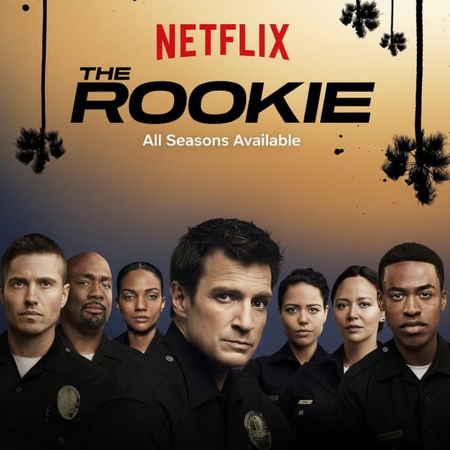 Make me a poster about the Netflix series the rookie