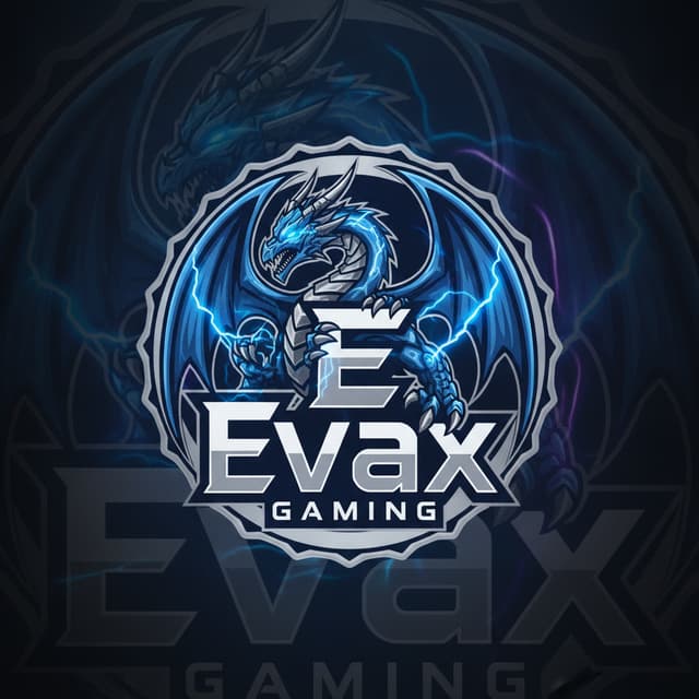 erstelle mir ein profild bild das ein logo ist name evax gaming stil