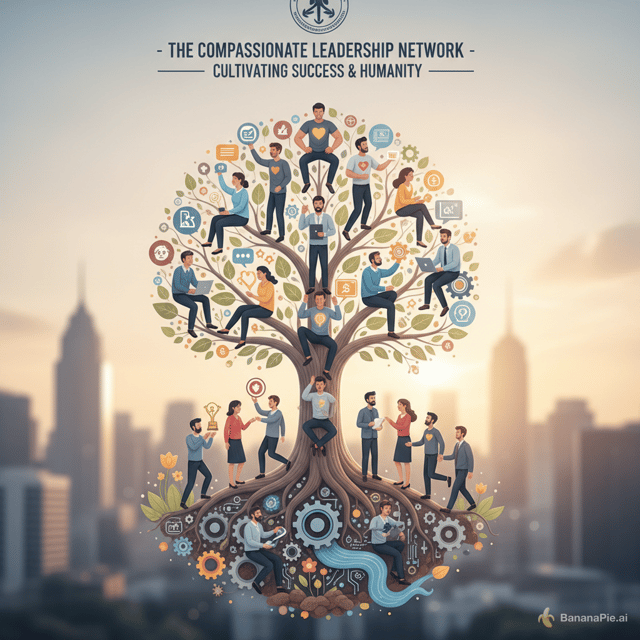 Create an image that describes organizations that grow leaders that are not only performers performers, but are also good humans