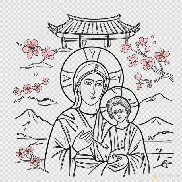 baue diese grafik nach und ohne hintergrund, ändrere die gesichter aber so, dass es passt, und die qualität der linien soll perfekt sein