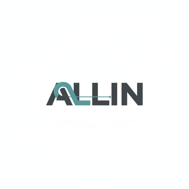 erstelle ein logo au dem Text ALLIN