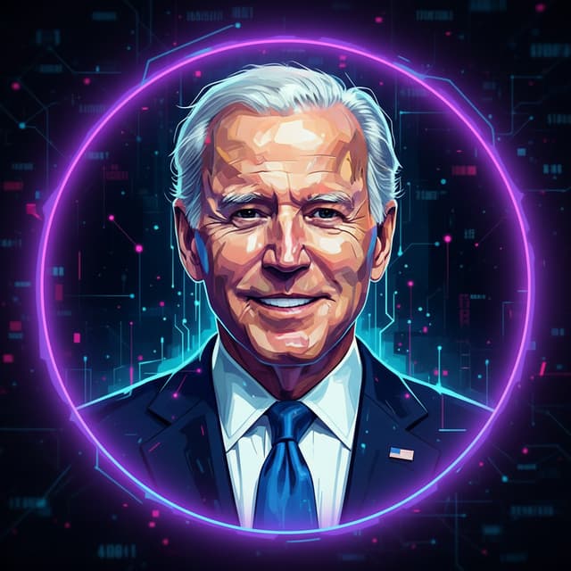 make me a image of jeo biden but make it look like ai