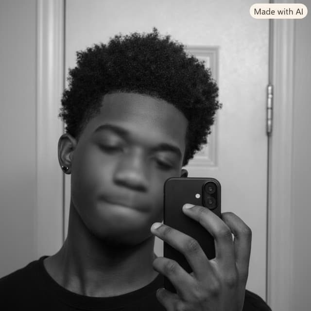 Smooth out remove noise and blur my face from eyes not eyebrows to mouth not chinplus make black and white