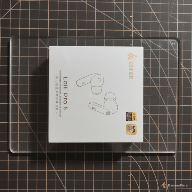 Put the goods on a transparent board.