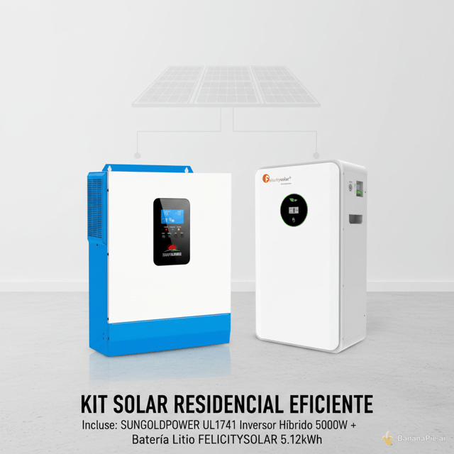 Necesito generar una imagen donde se presenten estos dos equipos juntos para hacer una futura promoción de un kit solar conformado por ambos