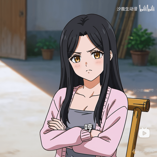 日本夏日农村乡下背景，把妹子改成黑长直