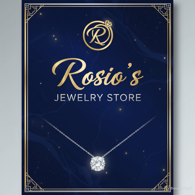 make me a poster that says Rosio's Jewelry Store