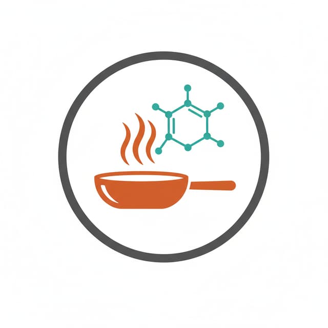 Design a profile picture logo for a food science brand called "Cooknetics." The concept blends cooking with chemistry. Core icon idea: steam rising from a cooking pan or bowl, with the steam curling up into a simple hexagonal molecule/chemistry structure (connected dots and lines). Clean, bold, modern, and minimal — it needs to be instantly recognizable as a small circular social media profile picture. Flat vector style, not photorealistic. Strong single focal icon, minimal detail, high contrast so it stays legible when tiny. Warm, appetizing color palette (deep orange or warm red) paired with one clean accent (teal or charcoal). Circular-friendly composition with the icon centered. Playful but intelligent feel — a smart student's brand, not a corporate lab.

Swappable icon concepts if you want to test a few directions (just replace the "Core icon idea" line):

Pan-as-flask: a frying pan or wok whose shape subtly doubles as a lab beaker/flask
Monogram: a bold letter "C" where part of the curve is formed by a molecule chain or an atom orbit
Utensil cross: a whisk or chopsticks crossed with a lab pipette/test tube
Bubble science: a bowl with bubbling/simmering dots that double as molecules floating up

Two honest tips for picking the result:

Simpler wins at pfp size. The steam-into-molecule and the monogram will survive being shrunk to a tiny circle better than the busier pan-as-flask one. Preview any favorite at thumbnail size before committing.
Avoid text in the icon itself. The handle already shows your name next to the pfp, so a wordmark crammed into the circle just becomes unreadable mush. Let the icon do the work.