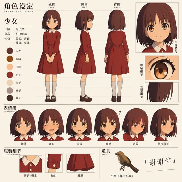 生成角色三视图