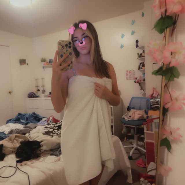 Remove swimsuit and add towel make the towel lower