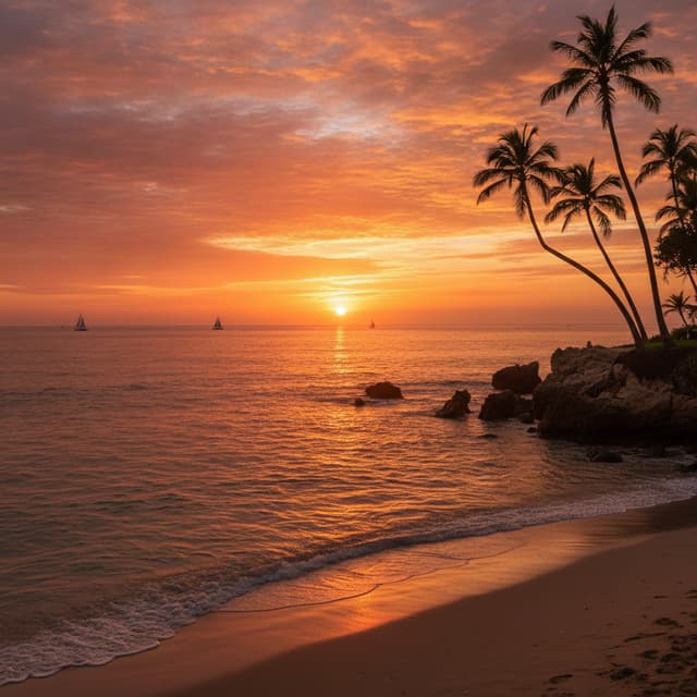 Make me a photo of a beautiful sunset