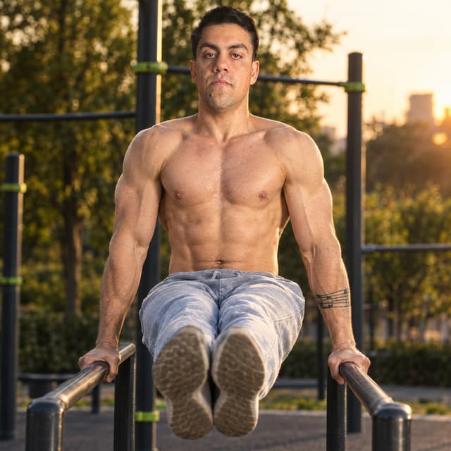 El entrena calistenia y tiene un físico excelente