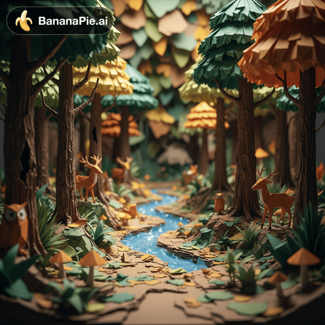 foret en papier