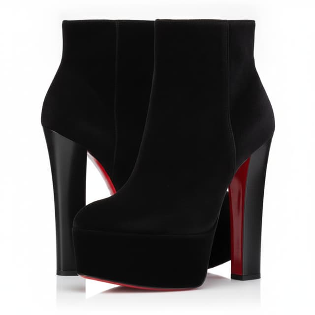 make the texture of this boots black velvet