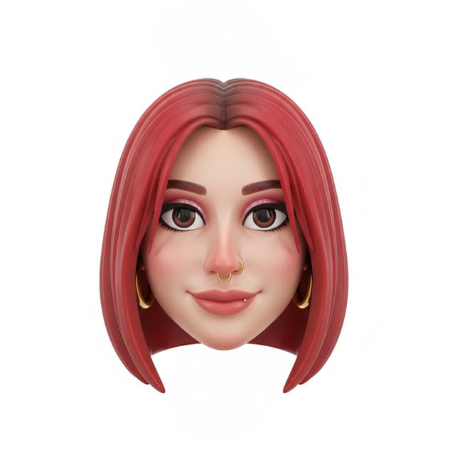 CREATE A STYLIZED 3D DIGITAL HEAD BASED ON THE FIRST UPLOADED IMAGE (USE THAT FACE AS THE MAIN REFERENCE, PRESERVING ITS LIKENESS AND RECOGNIZABLE FACIAL FEATURES). APPLY THE ARTISTIC STYLE OF THE PROVIDED REFERENCE HEADS — GLOSSY, TOY-LIKE MATERIALS WITH SMOOTH REFLECTIONS, CLEAN SCULPTED DETAILS, AND PLAYFUL EXAGGERATION OF CERTAIN FEATURES. USE BOLD, SATURATED COLORS AND A POLISHED, HIGH-END COLLECTIBLE AVATAR LOOK. RENDER WITH SOFT STUDIO LIGHTING AND A PURE WHITE BACKGROUND FOR A CLEAN PRESENTATION.